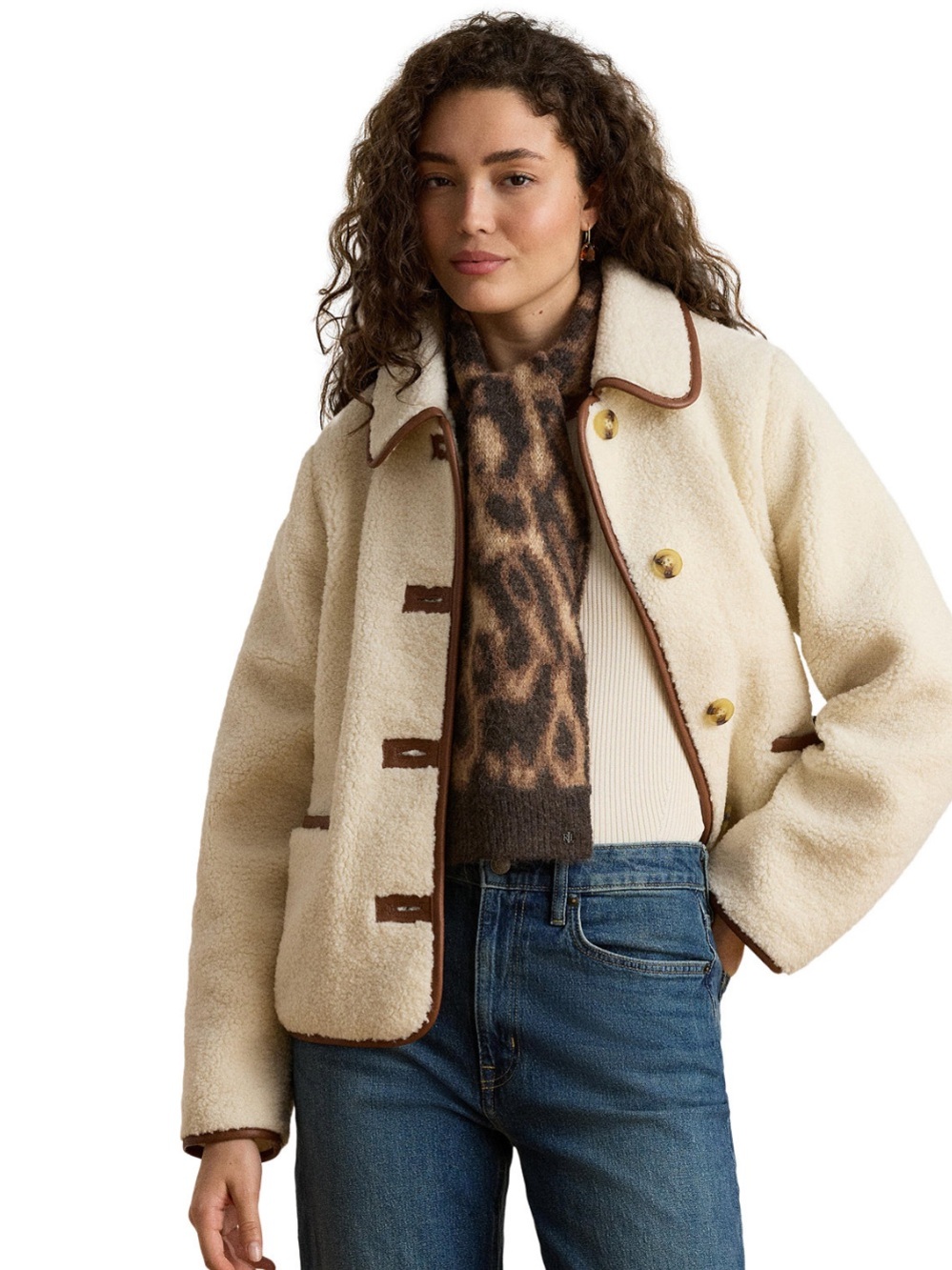NWT Ralph Lauren women’s Sherpa coat jacket